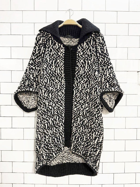 hugo boss wool - blend chunky knit cocoon cardigan | made in Italy - good market thrift store