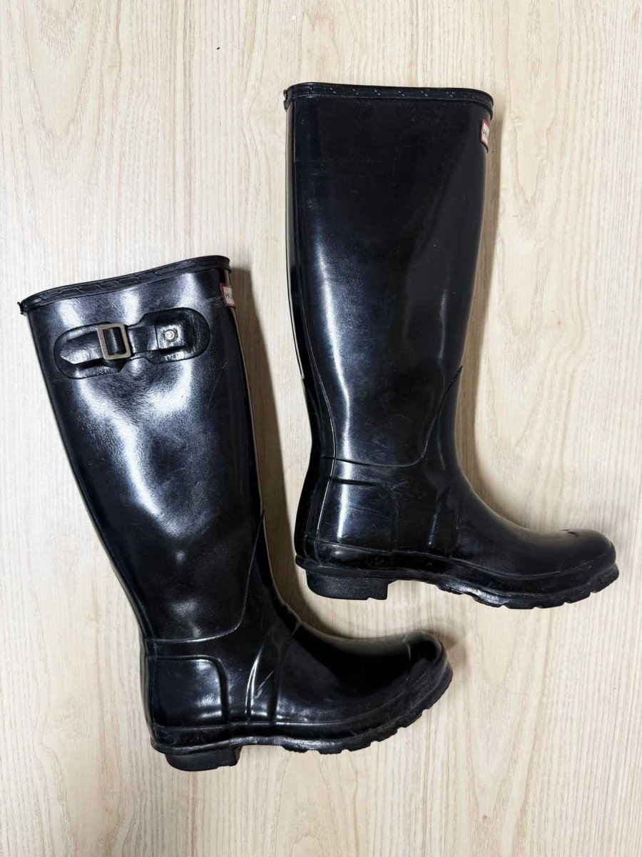 hunter original gloss tall rain boots - good market thrift store