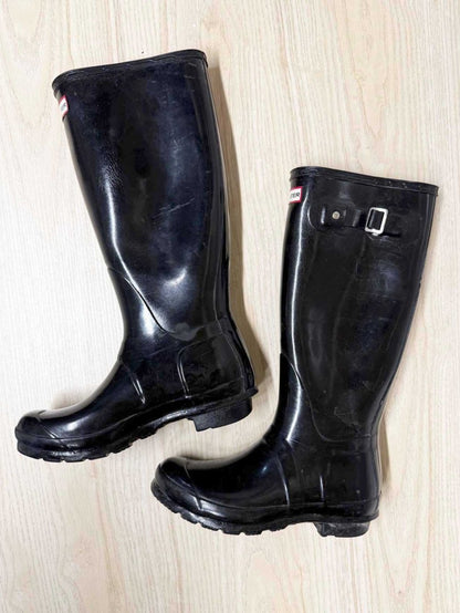 hunter original gloss tall rain boots - good market thrift store
