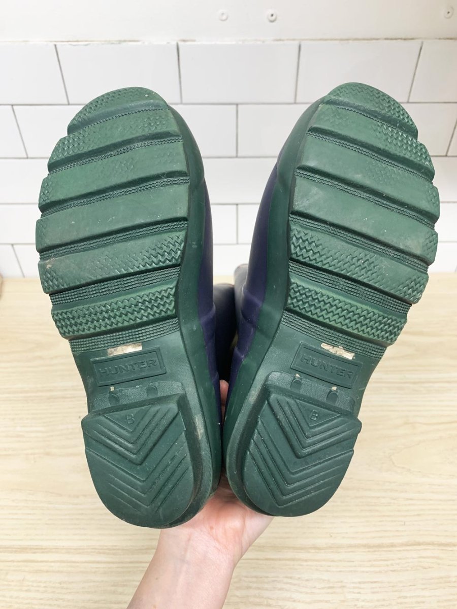 hunter original two tone tall rubber rain boots - good market thrift store