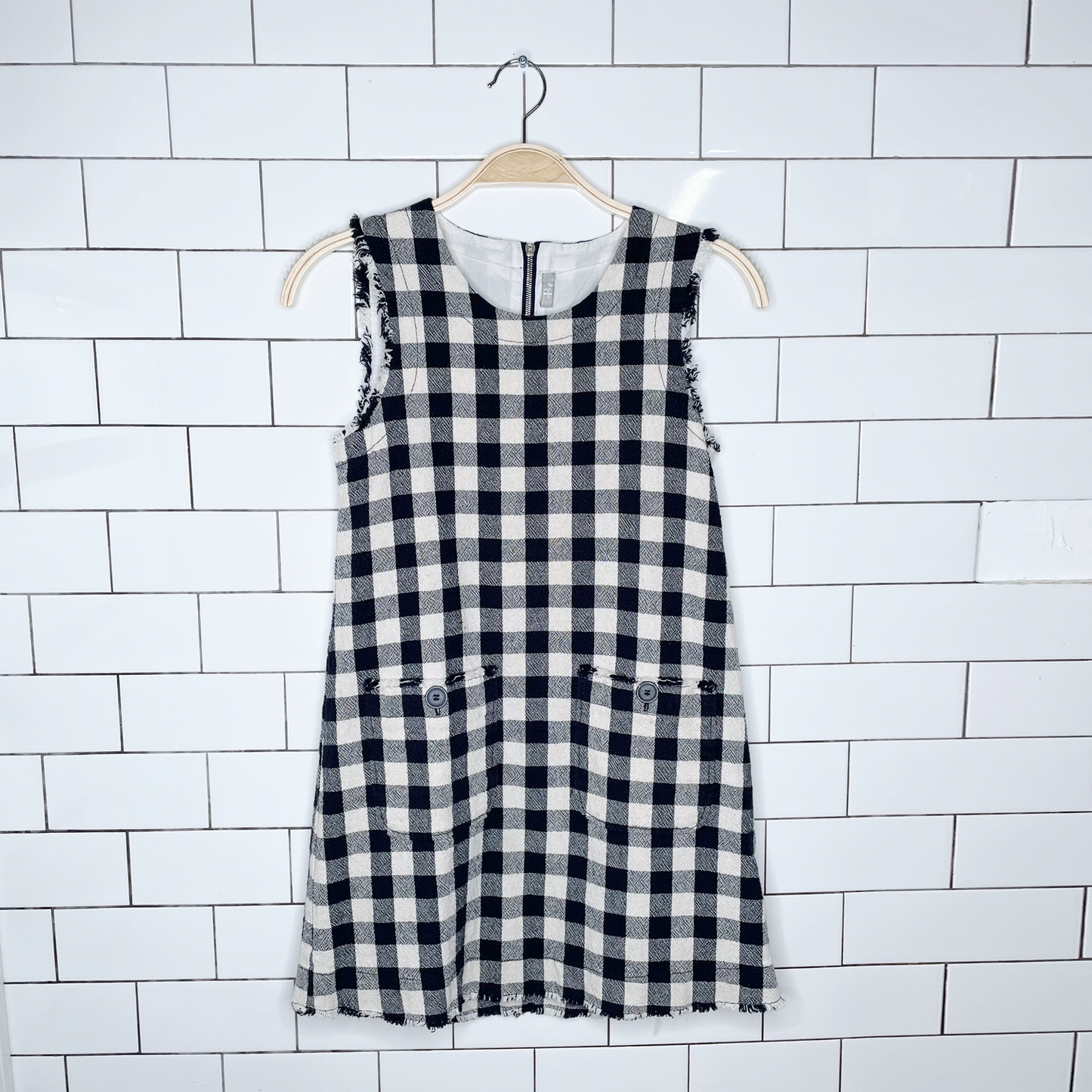 il gufo italy plaid dress and jacket set - size 10