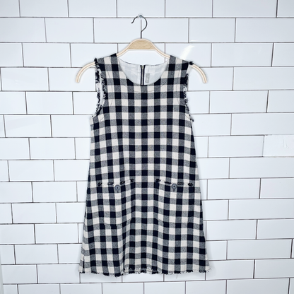 il gufo italy plaid dress and jacket set - size 10