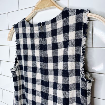 il gufo italy plaid dress and jacket set - size 10