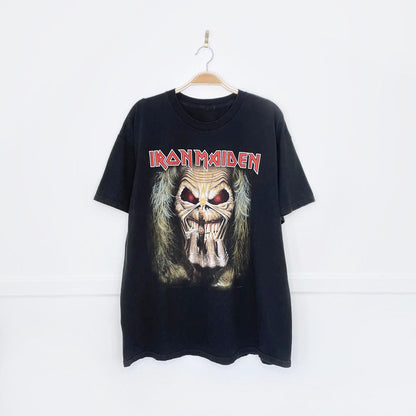 vintage 2011 iron maiden eddie candle finger tee
