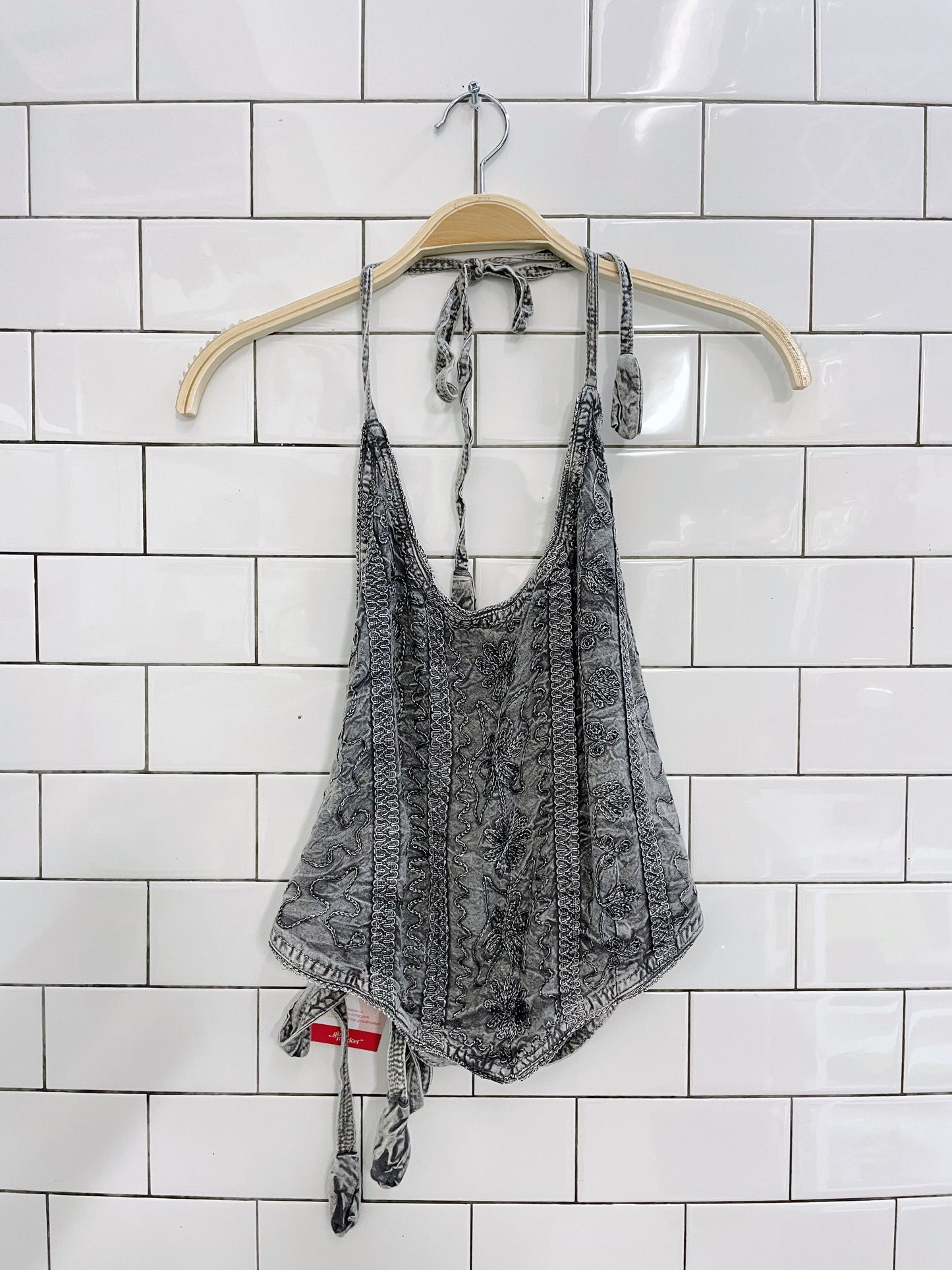 treasures of tibet embroidered bandana halter