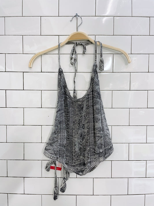 treasures of tibet embroidered bandana halter