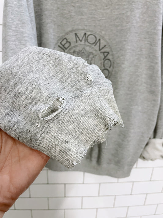 vintage club monaco crest logo sweatshirt