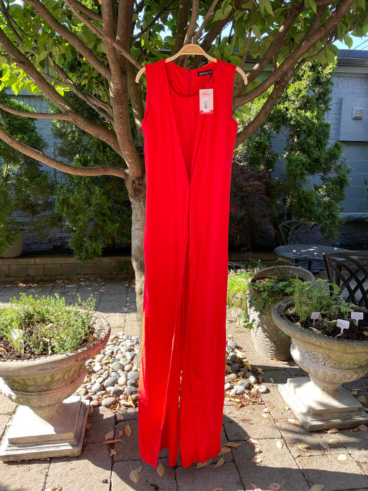 norm style by italy vest front jumpsuit