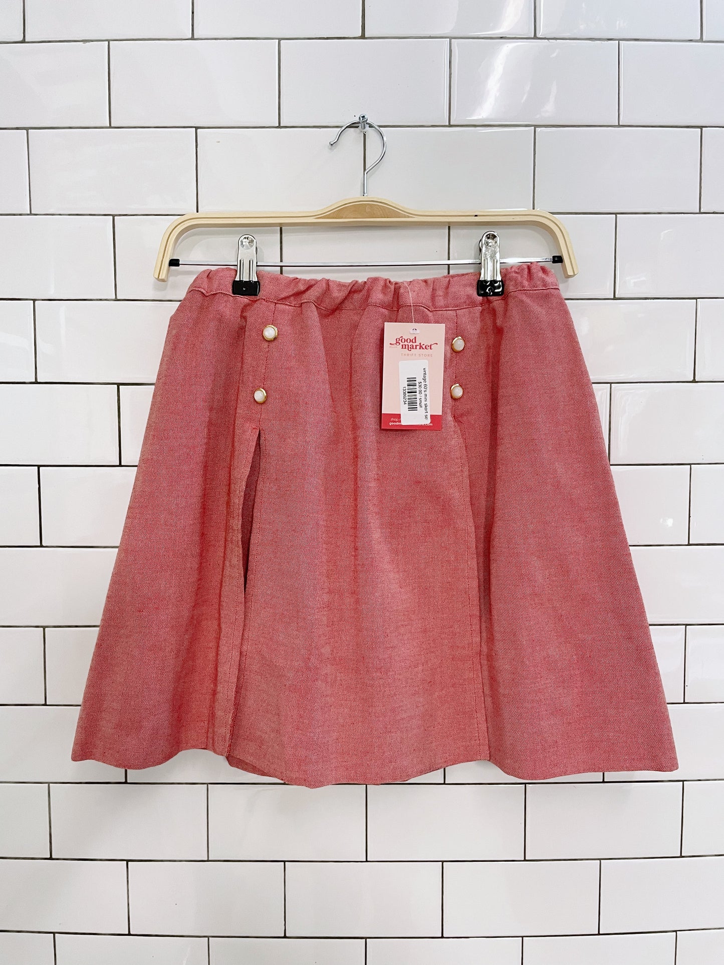 vintage 60's mini skort set
