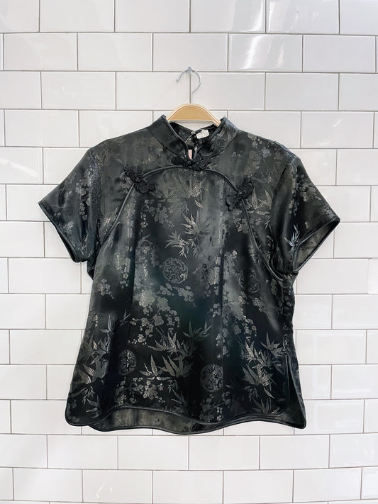 vintage qipao satin ss blouse