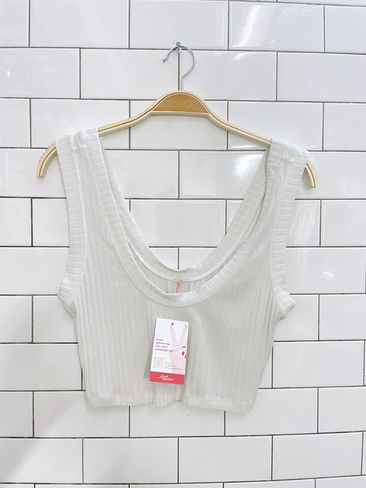 free people movement chunky rib crop tank