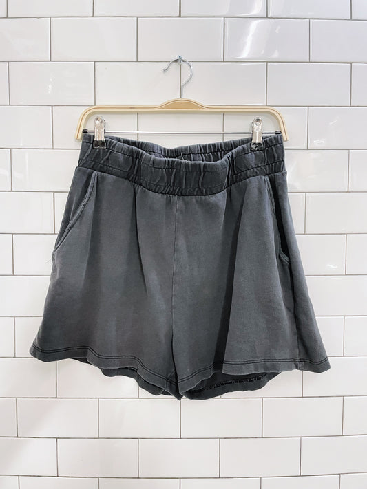 zara lounge sweat shorts