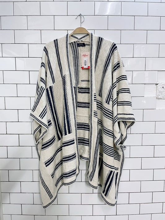 polo ralph lauren linen-blend striped cape