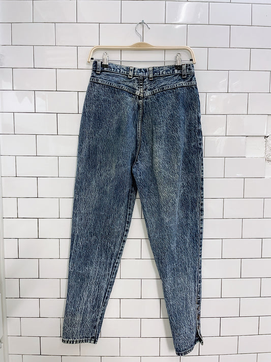 vintage stefano high rise acid wash jeans