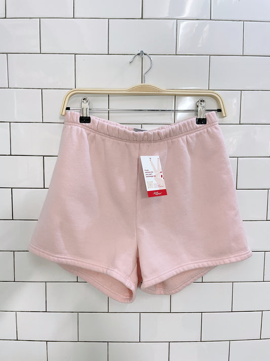 tna cozy af high rise fleece shorts