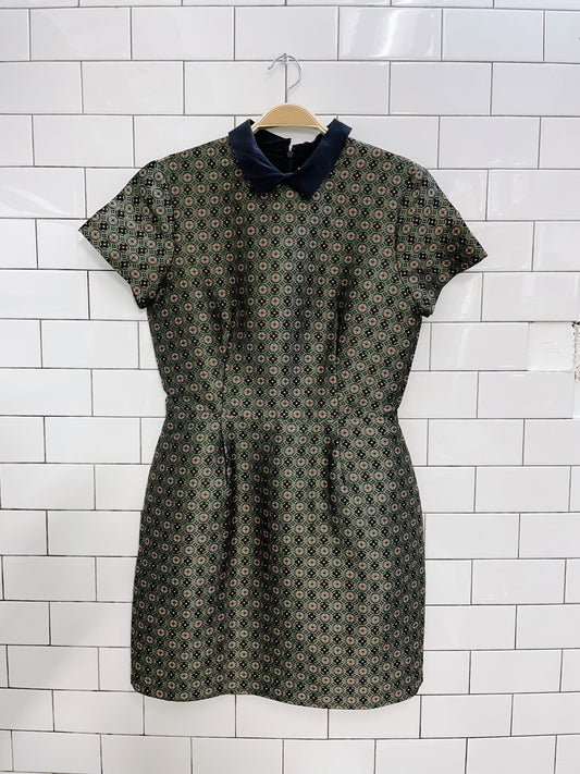 club monaco talis brocade collar dress