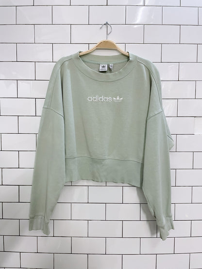 adidas cooeze cropped sweatshirt