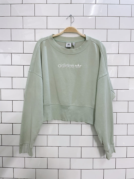 adidas cooeze cropped sweatshirt
