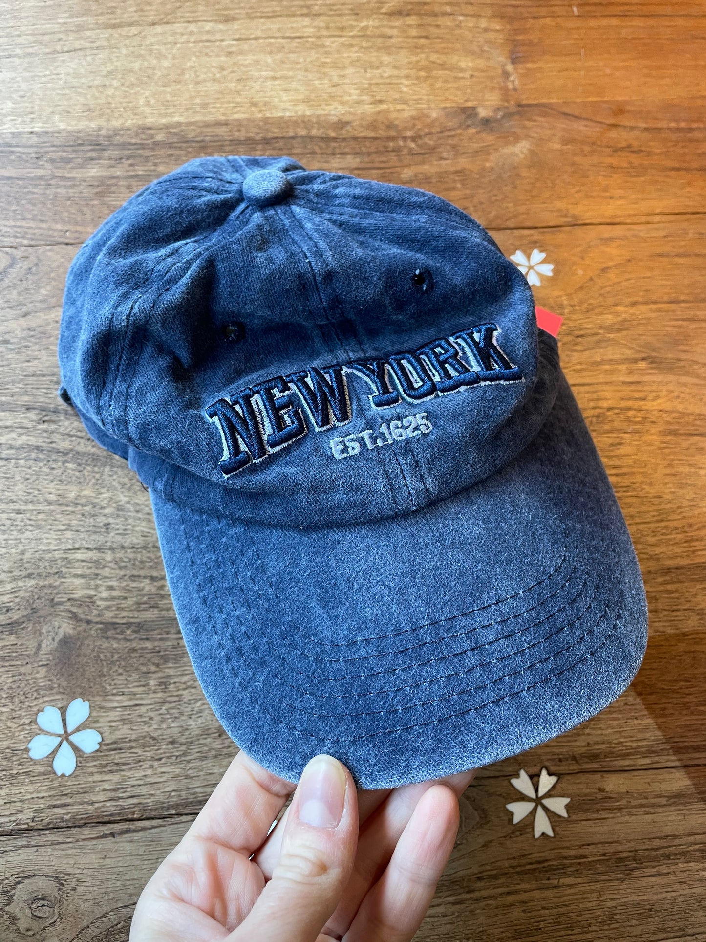 new york washed twill ball cap