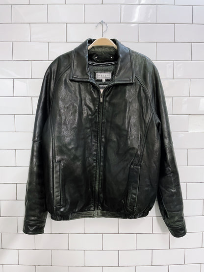 vintage pelle studio butter leather bomber jacket
