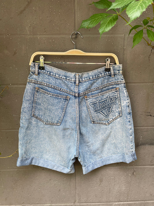 vintage jonathan g long denim shorts