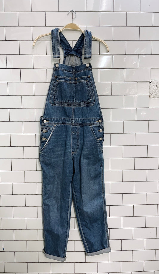 gap denim overalls