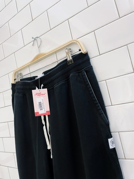 reigning champ classic black joggers