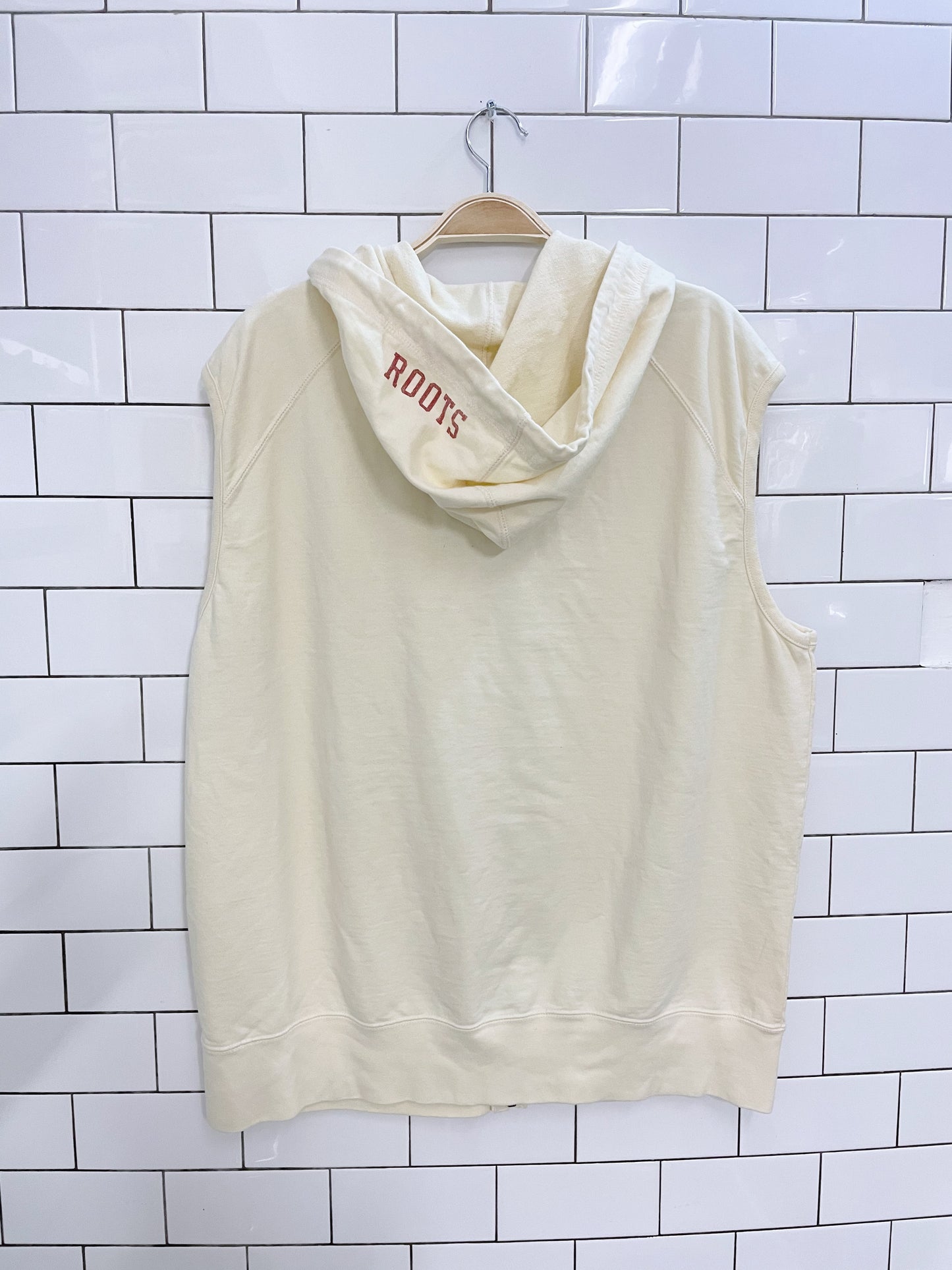 vintage 00s roots sleeveless hoodie