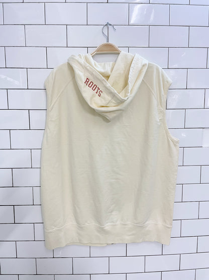 vintage 00s roots sleeveless hoodie