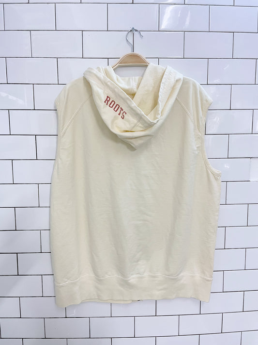 vintage 00s roots sleeveless hoodie