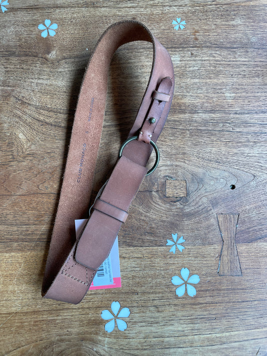 club monaco leather harness belt