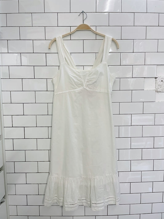 lola espeleta white country prairie midi dress