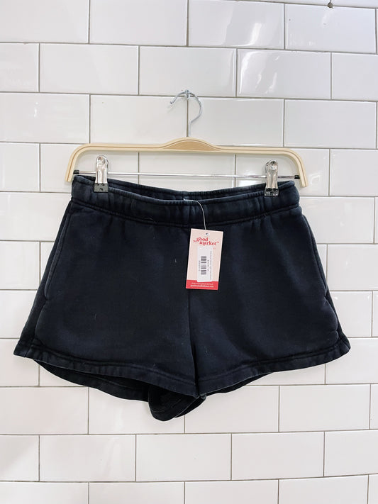 tna cozy fleece high rise shorts