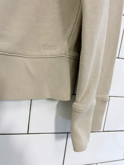APC paris neutral cotton hoodie