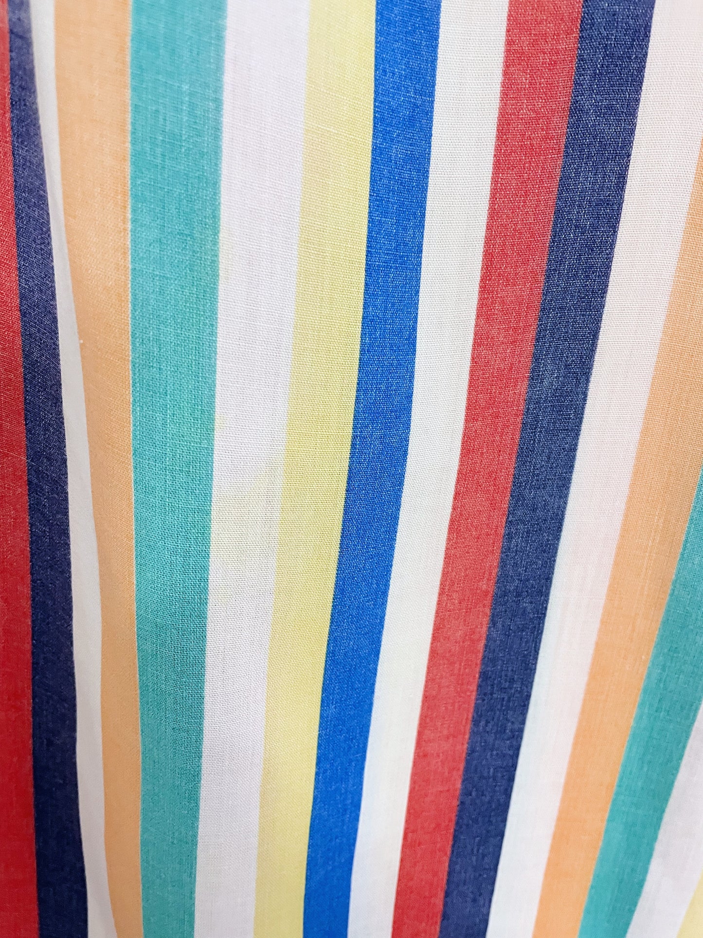 vintage 70s shirley k rainbow stripe shirt