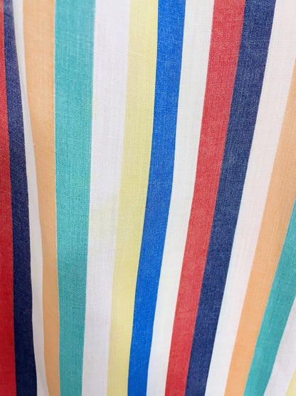 vintage 70s shirley k rainbow stripe shirt