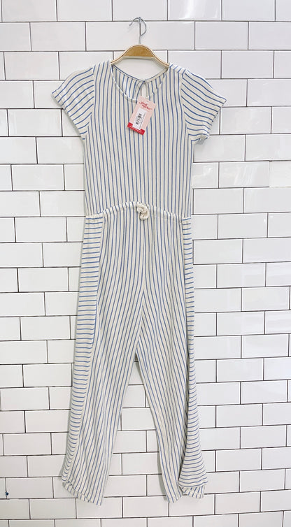 vintage terry stripe jumpsuit