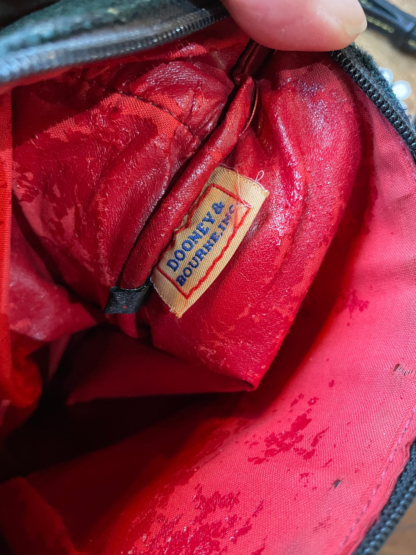 vintage dooney & bourke tartan wool crossbody