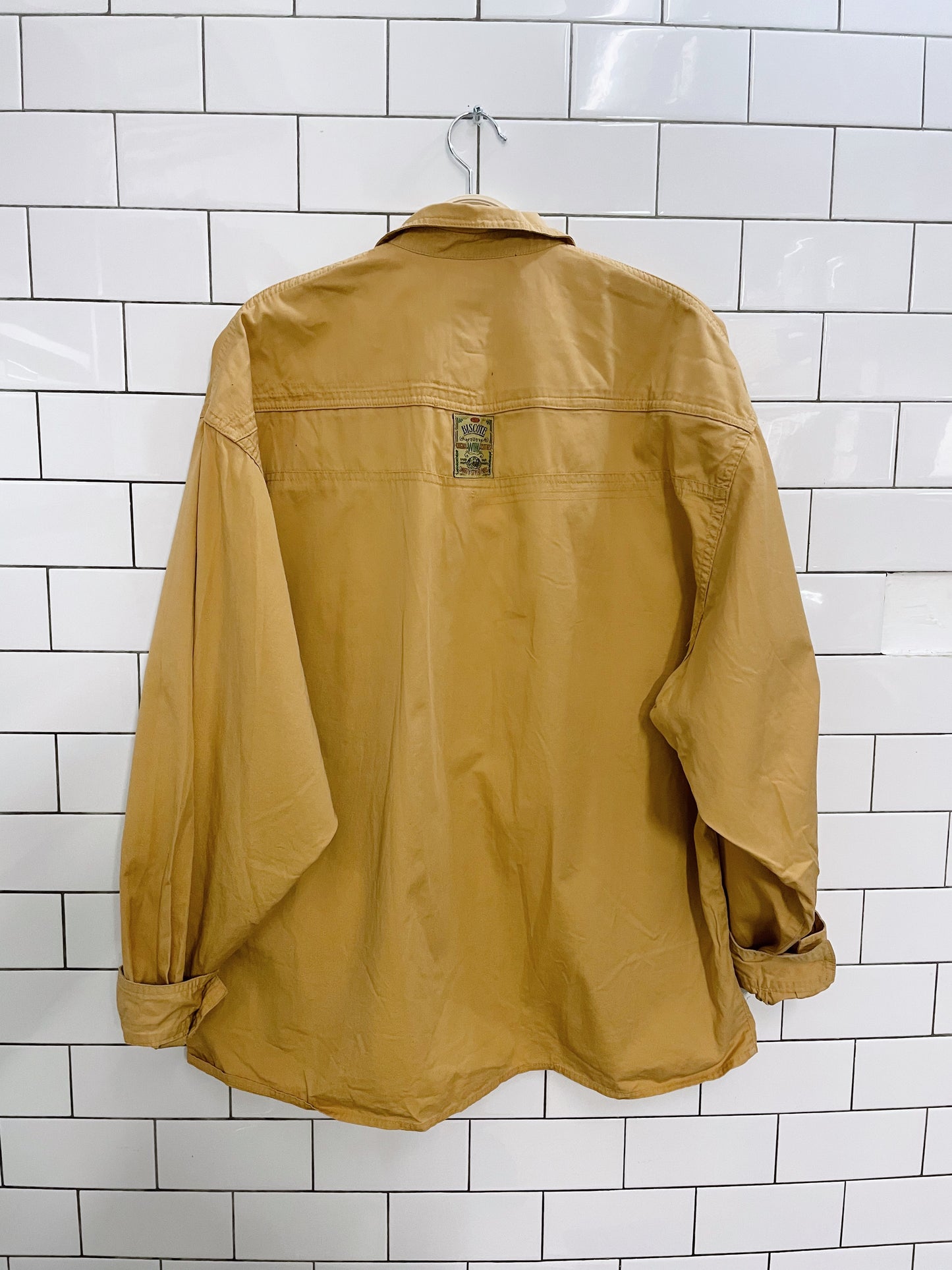 vintage biscote work button down shirt