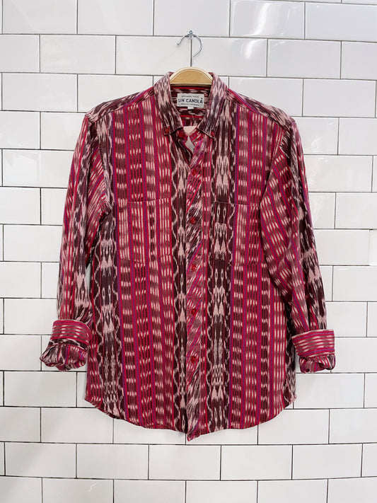 vintage guatemalan woven shirt