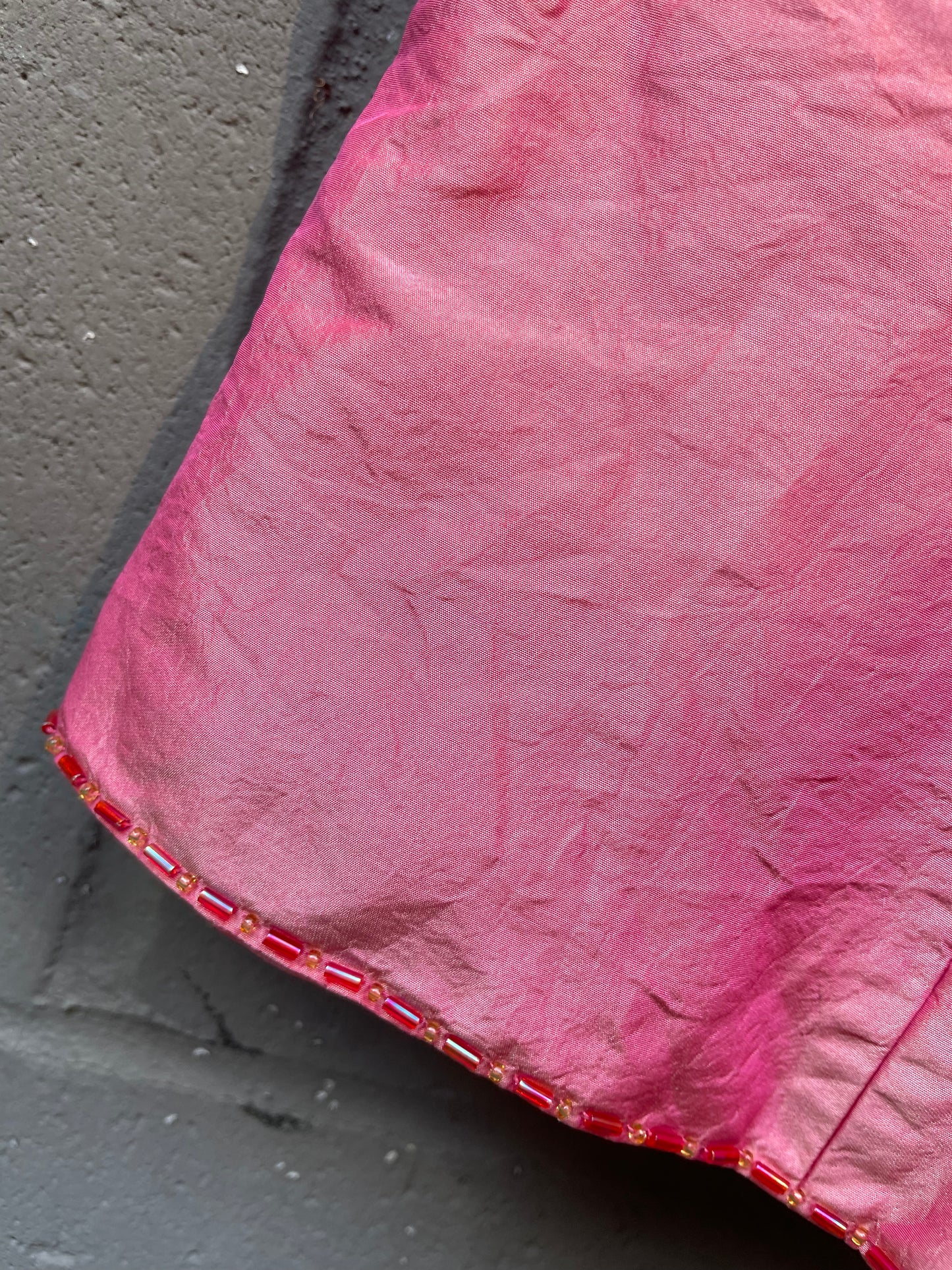 y2k ann taylor 100% silk square neck tank