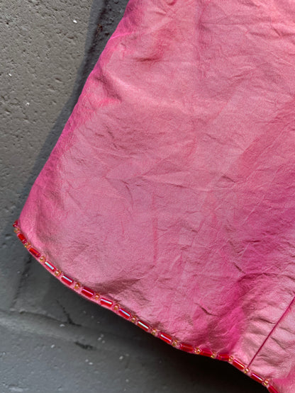 y2k ann taylor 100% silk square neck tank