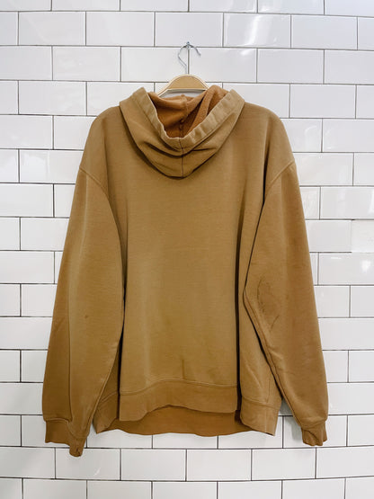 vintage 90s carhartt tan logo hoodie
