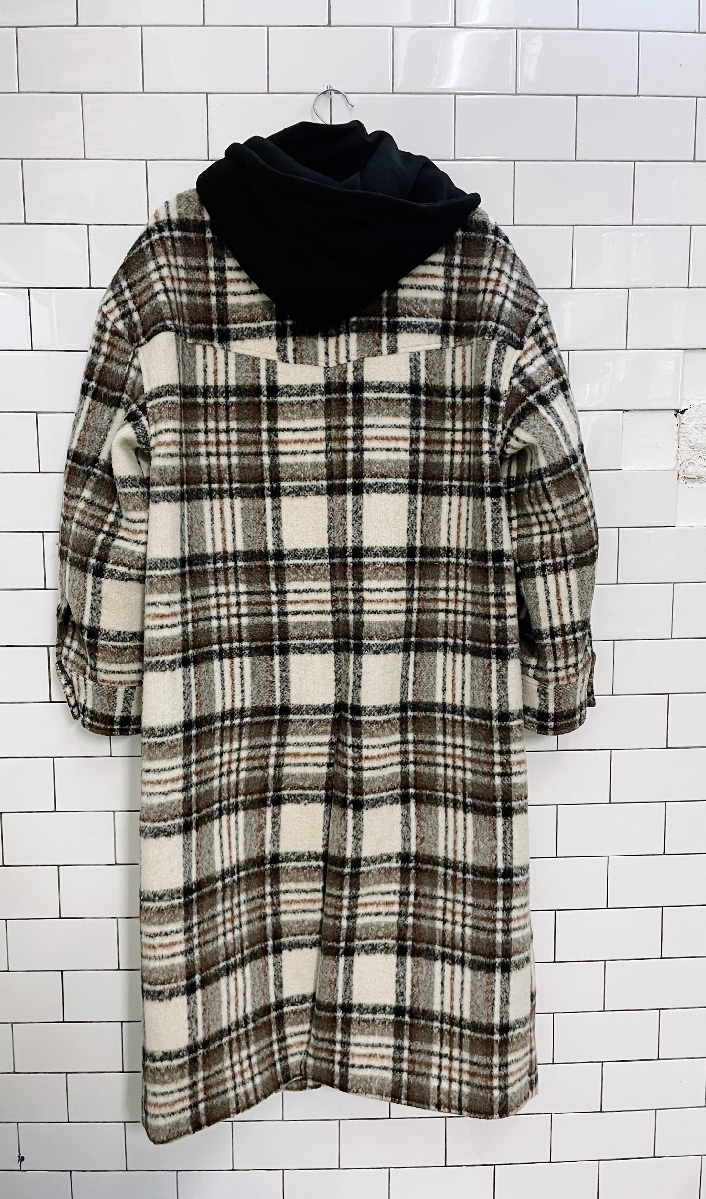anthro avec les filles hooded long shirt jacket