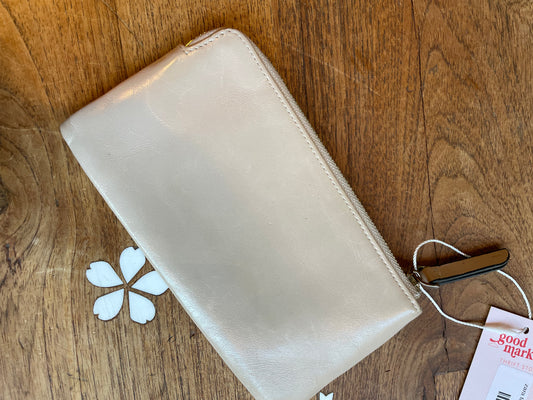 zara faux leather zipper wallet