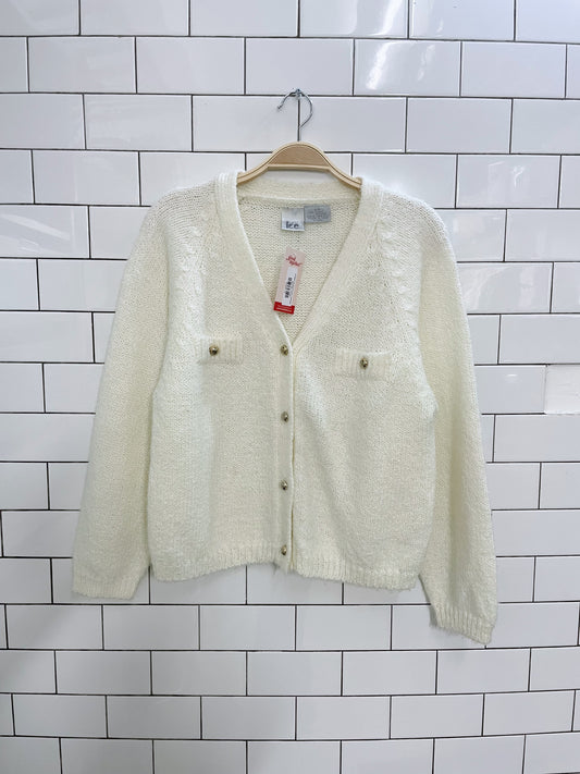 vintage ice gold button cardigan