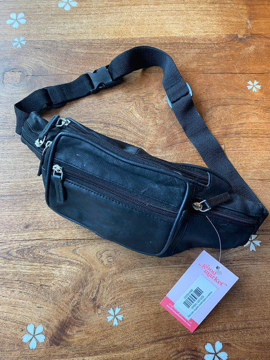 made in india lamb leather belt bag