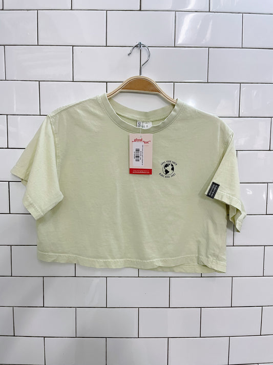 h&m love your earth cropped tee