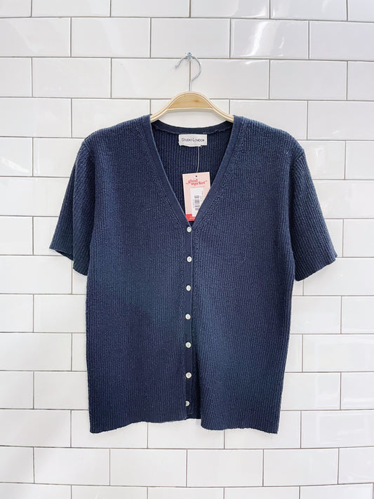 vintage 00s studio london minimal knit tee