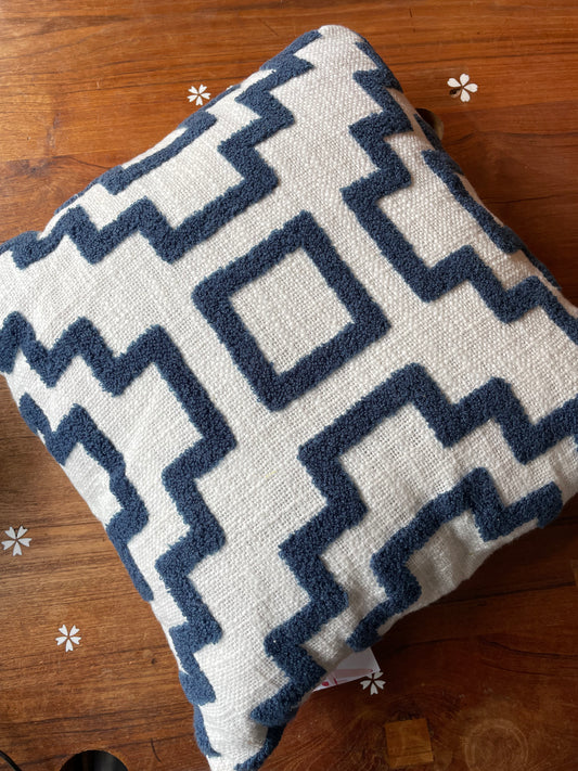 tufted beach geo throw pillow